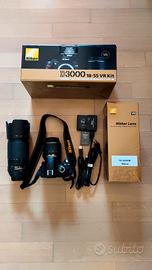 Nikon D3000 + 18-55 3.5-5.6 VR + 70-300 4.5-5.6 VR