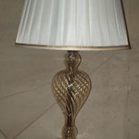 Lampada da Comodino Elegante in Cristallo Soffiato
