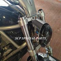 HARLEY V ROD PIASTRE SPECIALI CON OFF SET -10mm
