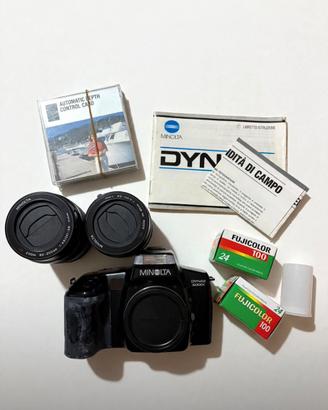 Minolta Dynax 5000i Kit 2 Obiettivi Vintage