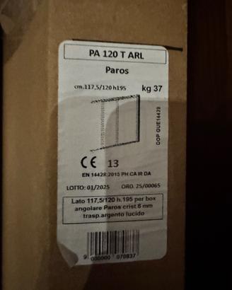 Box doccia in cristallo 80x120 scorrevole