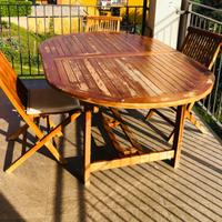 Tavolo in legno da giardino 