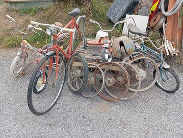 Ricambi moto bici epoca blocco mercatino Bianchi 