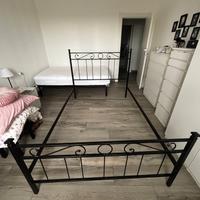 Telaio letto in ferro battuto una piazza e mezza 