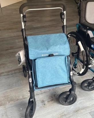 Deambulatore Rollator  pieghevole in alluminio