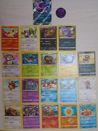 Lotto di 20 carte Pokemon + Moneta Mega Gengar Ex