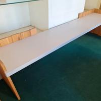 Panca rovere e laccata bianca