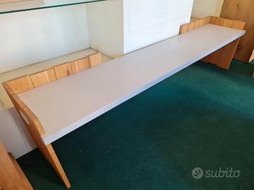 Panca rovere e laccata bianca