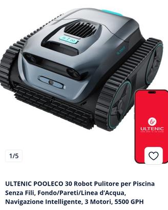 Robot Pulitore Piscina Ultenic POOLECO 30 usato