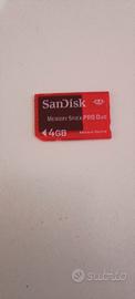 MEMORY STICK PRO DUO 4 GB SANDISK ORIGINALE