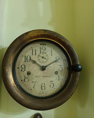 Antico orologio da marina Seth Thomas vintage