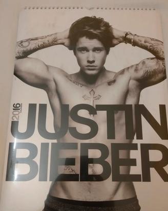 CALENDARIO JUSTIN BIEBER 2016 DA COLLEZIONE NUOVO 
