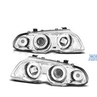FARI BMW E46 98-01 ANGEL EYES FONDO CROMATO