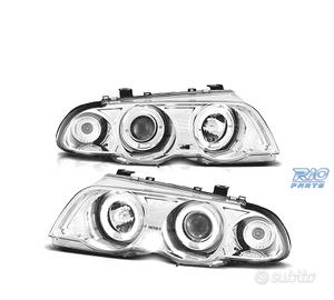 FARI BMW E46 98-01 ANGEL EYES FONDO CROMATO