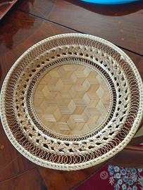 Cesto vintage in rattan