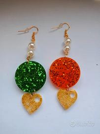 Orecchini Handmade Resina "Sunset & Forest"
