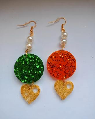 Orecchini Handmade Resina "Sunset & Forest"