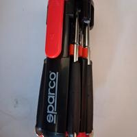 Set cacciaviti in acciaio e lampada led Sparco