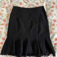 Gonna nera con pizzo taglia 42