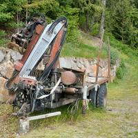 Rimorchio Forestale terrmark con Gru Bonfiglioli