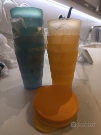 set 10 bicchieri Tupperware 