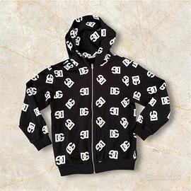 Felpa Dolce & Gabbana Full Zip Logo All-Over