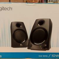 Logitech 5W rms/10W Peak z130 Stereo Speakers wire