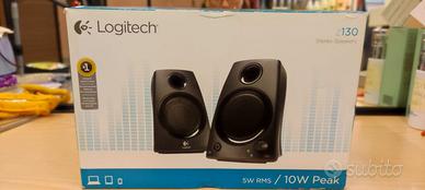 Logitech 5W rms/10W Peak z130 Stereo Speakers wire