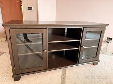 Mobiletto legno ikea noce