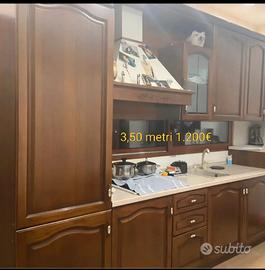 cucina in legno noce 