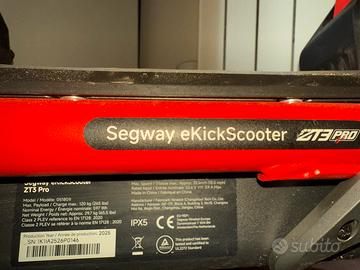 Ninebot ZT3 Pro - 5 mesi di vita - Con garanzia