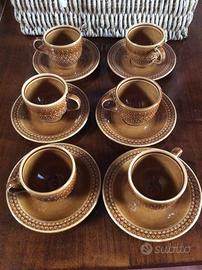 Servizio tazzine per 6 ceramica Pagnossin