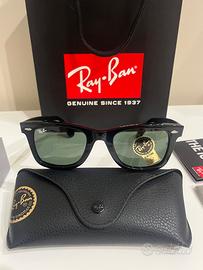 Ray-Ban Wayfarer nero RB2140 occhiali da sole