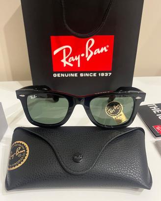 Ray-Ban Wayfarer nero RB2140 occhiali da sole
