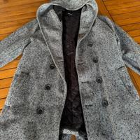 Cappotto Nohow Grigio con Cappuccio
