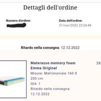 Emma materasso memory foam