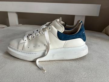 Sneaker Oversize da Uomo in Bianco/Blu Avio