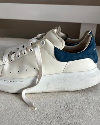 Sneaker Oversize da Uomo in Bianco/Blu Avio