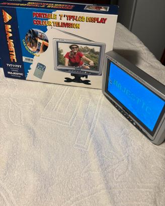 Tv portatile majestic vintage 7 pollici