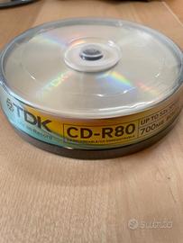 20 CD-R TDK 700MB 80 Min 52x – 2 Confezioni da 10 