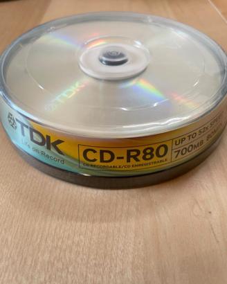 20 CD-R TDK 700MB 80 Min 52x – 2 Confezioni da 10 
