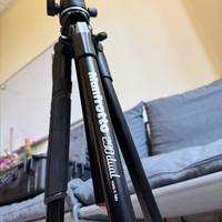 Manfrotto cavalletto 290 dual treppiede + testa