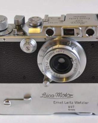 Leica IIIa con Hektor 28mm 6.3 e Leica-motor