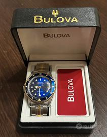 Bulova Diver Automatico 90’ Quadrante Blu e Oro