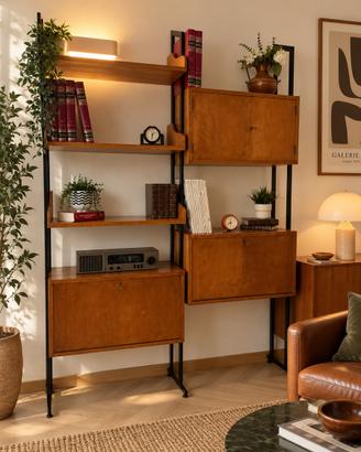 Libreria modulare vintage stile svedese anni 60