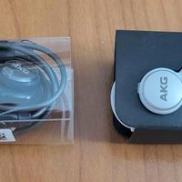 AURICOLARI AKG BIANCHI E NERI CON JACK 3,5 MM