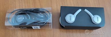 AURICOLARI AKG BIANCHI E NERI CON JACK 3,5 MM