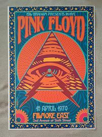PINK FLOYD POSTER LOCANDINA TOUR LIVE 1970