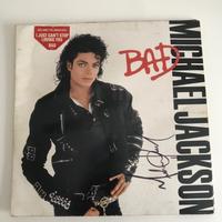 vinile Michael Jackson lp BAD 33 giri autografato