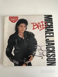 vinile Michael Jackson lp BAD 33 giri autografato
